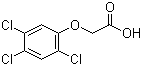 structure of CAS# 93-76-5, 2,4,5-Trichlorophenoxyacetic acid