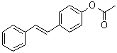 structure of CAS# 93022-30-1, 4-(2-Phenylethenyl)phenol 1-acetate
