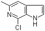 structure of CAS# 930790-43-5, 7-氯-5-甲基-1H-吡咯并[2,3-c]吡啶