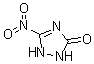 structure of CAS# 932-64-9, 1,2-Dihydro-5-nitro-3H-1,2,4-triazol-3-one
