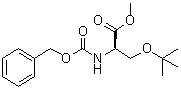 structure of CAS# 93204-37-6, O-(1,1-Dimethylethyl)-N-[(phenylmethoxy)carbonyl]-D-serine methyl ester