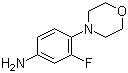 3-Fluoro-4-morpholinoaniline molecular structure (CAS 93246-53-8)
