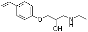 CAS 登录号：933468-54-3, 1-(4-乙烯基苯氧基)-3-[异丙氨基]-2-丙醇