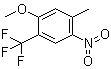 structure of CAS# 933673-45-1, 1-甲氧基-5-甲基-4-硝基-2-三氟甲基苯