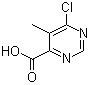 structure of CAS# 933702-12-6, 6-Chloro-5-methyl-4-pyrimidinecarboxylic acid
