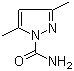 structure of CAS# 934-48-5, 3,5-二甲基吡唑-1-甲酰胺