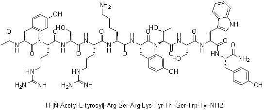 CAS 登录号：935288-50-9, N-乙酰基-L-酪氨酰-L-精氨酰-L-丝氨酰-L-精氨酰-L-赖氨酰-L-酪氨酰-L-苏氨酰-L-丝氨酰-L-色氨酰-L-酪氨酰胺