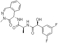 CAS 登录号：935525-13-6, BMS 433796, (alphaS)-N-[(1s)-2-[[(5S)-4,5-二氢-3-甲基-4-氧代-3H-2,3-苯并二氮杂卓-5-基]氨基]-1-甲基-2-氧代乙基]-3,5-二氟-alpha-羟基苯乙酰胺