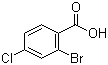 structure of CAS# 936-08-3, 2-Bromo-4-chlorobenzoic acid