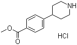 structure of CAS# 936130-82-4, 4-(4-哌啶基)苯甲酸甲酯盐酸盐