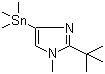 structure of CAS# 936718-20-6, 2-叔丁基-1-甲基-4-(三甲基锡烷基)-1H-咪唑
