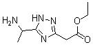 CAS 登录号：936940-52-2, 5-(1-氨基乙基)-1H-1,2,4-三氮唑-3-乙酸乙酯