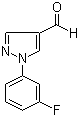 structure of CAS# 936940-82-8, 1-(3-氟苯基)-1H-吡唑-4-甲醛
