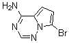 structure of CAS# 937046-98-5, 7-Bromopyrrolo[2,1-f][1,2,4]triazin-4-amine