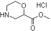 structure of CAS# 937063-34-8, 2-吗啉羧酸甲酯盐酸盐