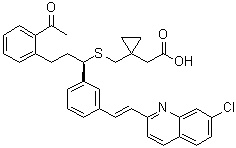CAS 登录号：937275-23-5, 1-[[[(1R)-3-(2-乙酰基苯基)-1-[3-[(1E)-2-(7-氯-2-喹啉基)乙烯基]苯基]丙基]硫基]甲基]环丙烷乙酸