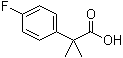 2-(4-Fluorophenyl)-2-methylpropionic acid molecular structure (CAS 93748-19-7)