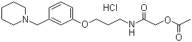 structure of CAS# 93793-83-0, Roxatidine acetate hydrochloride
