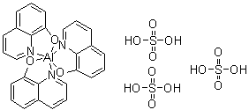Tris(8-quinolinolato-N1,O8)aluminum sulfate (1:3) molecular structure (CAS 93803-82-8)