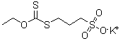 CAS # 93841-14-6, 3-[(Ethoxythioxomethyl)thio]-1-propanesulfonic acid potassium salt, Potassium 3-ethoxycarbothioylsulfanylpropane-1-sulfonate