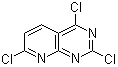 structure of CAS# 938443-20-0, 2,4,7-三氯吡啶并[2,3-d]嘧啶