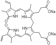 CAS # 93891-87-3, Disodium bilirubinate, Disodium 1,10,19,22,23,24-hexahydro-3,7,13,18-tetramethyl-1,19-dioxo-2,17-divinyl-21H-biline-8,12-dipropionate