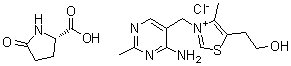 CAS 登录号：93940-87-5, 5-氧代-L-脯氨酸与3-[(4-氨基-2-甲基-5-嘧啶基)甲基]-5-(2-羟基乙基)-4-甲基噻唑鎓氯化物的化合物