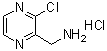 structure of CAS# 939412-86-9, 3-Chloro-2-pyrazinemethanamine hydrochloride