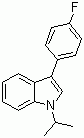 structure of CAS# 93957-49-4, 3-(4-氟苯基)-1-异丙基-1H-吲哚