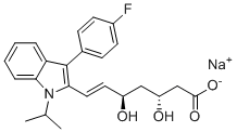 structure of CAS# 93957-58-5, 氟伐他汀 EP 杂质A钠盐