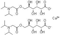 CAS 登录号：93981-19-2, D-葡萄糖酸,6-(N,N-二(1-甲基乙基)甘氨酸)酯钙盐