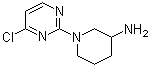 structure of CAS# 939986-02-4, 1-(4-氯-2-嘧啶基)-3-哌啶胺