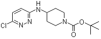 structure of CAS# 939986-10-4, 4-[(6-Chloro-3-pyridazinyl)amino]-1-piperidinecarboxylic acid tert-butyl ester