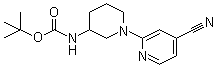 CAS 登录号：939986-28-4, N-[1-(4-氰基-2-吡啶基)-3-哌啶基]氨基甲酸叔丁酯