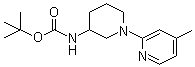 CAS 登录号：939986-32-0, N-[1-(4-甲基-2-吡啶基)-3-哌啶基]氨基甲酸叔丁酯