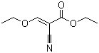 乙氧甲叉氰乙酸乙酯分子结构 (CAS 94-05-3)
