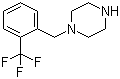 CAS # 94022-97-6, 1-[2-(Trifluoromethyl)benzyl]piperazine, 1-[[2-(Trifluoromethyl)phenyl]methyl]piperazine
