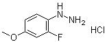 structure of CAS# 940298-93-1, (2-氟-4-甲氧基苯基)肼盐酸盐