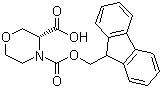 CAS 登录号：942153-03-9, (3R)-3,4-吗啉二羧酸 4-(9H-芴-9-甲基)酯