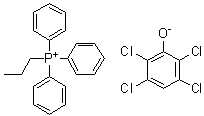 CAS 登录号：94231-17-1, 三苯基丙基鏻 2,3,5,6-四氯苯酚盐