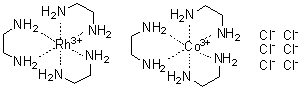 CAS # 94232-99-2, (OC-6-11)-Tris(1,2-ethanediamine-N,N')cobalt(3+) (OC-6-11)-tris(1,2-ethanediamine-N,N')rhodium(3+) chloride (1:1:6)
