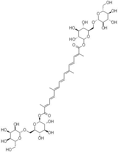 CAS 登录号：94238-00-3, 栀子黄色素