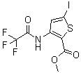 structure of CAS# 942589-44-8, 5-碘-3-[(2,2,2-三氟乙酰基)氨基]噻吩-2-羧酸甲酯
