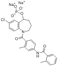 CAS # 942619-79-6, Tolvaptan Sodium Phosphate, disodium [7-chloro-1-[2-methyl-4-[(2-methylbenzoyl)amino]benzoyl]-2,3,4,5-tetrahydro-1-benzazepin-5-yl] phosphate