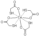 CAS 登录号：94276-42-3, 四(巯基乙酸)铈