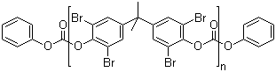 CAS 登录号：94334-64-2, 苯氧基封端四溴双酚-A 碳酸酯齐聚物
