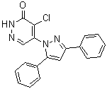 CAS 登录号：94375-42-5, 4-氯-5-(3,5-二苯基-1H-吡唑-1-基)-3(2H)-哒嗪酮