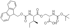 CAS # 944283-10-7, N-[(1,1-Dimethylethoxy)carbonyl]-O-[N-[(9H-fluoren-9-ylmethoxy)carbonyl]-L-isoleucyl]-L-serine