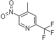 structure of CAS# 944317-53-7, 4-Methyl-5-nitro-2-trifluoromethylpyridine