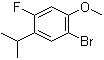 structure of CAS# 944317-92-4, 1-溴-4-氟-5-异丙基-2-甲氧基苯
